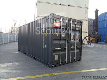 20FT Seecontainer RAL7016 Anthrazitgrau neuwertig - Skibscontainer: billede 1