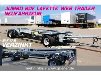 Web-Trailer WFZ/W 18 / JUMBO LAFETTE BDF 7,15/7,45 /17,5 SAF  - Containerbil/ Veksellad påhængsvogn