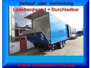 Obermaier Tandemkofferanhänger, Durchladbar + Ladebordwand  - Varevogn påhængsvogn
