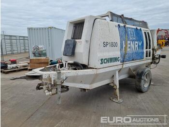  2015 Schwing SP 1800 D-129 KW - Betonpumpe