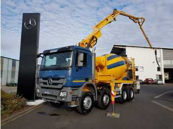 Betonbil Mercedes-Benz Actros 4141 B PuMi Putzmeister 24m+Liebherr 7m³: billede 1
