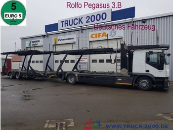 Biltransportør lastbil Iveco Stralis 420 Rolfo Pegasus Komplett Zug 8-10 PKW: billede 1