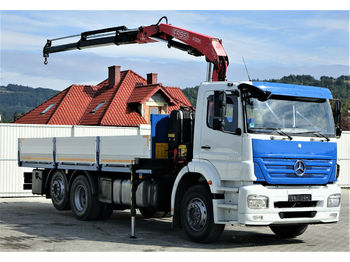 Lastbil med lad, Lastbil med kran Mercedes-Benz ACTROS Pritsche 6,50m + Kran Topzustand!: billede 1