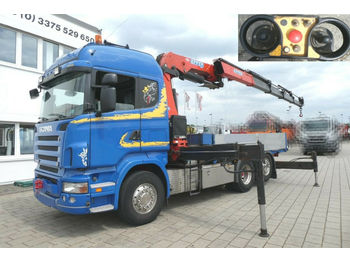 Lastbil med lad Scania R 500 L 6x2 Pritsche Kran Schalter,V8 Motor ,Eff: billede 1