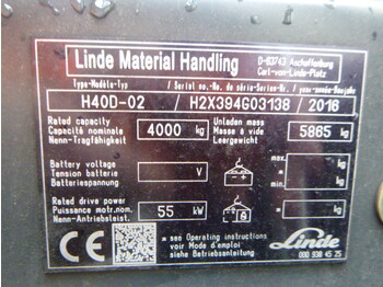 Linde H-40-D-02 - Diesel gaffeltruck: billede 3