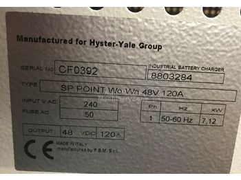  Hyster Charger 48V single phase 120A - Elektrisk system