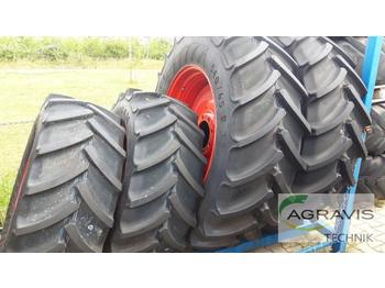 Dæk og fælge for Landbrugsmaskine Mitas 480/65 R24 + 540/65 R38: billede 1