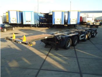 D-TEC CT-53 - 53.000 Kg - 5 axle combi trailer / 2x stuur as - Containerbil/ Veksellad sættevogn
