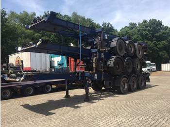Dennison Stack of 3 units - 3-axle sliding container trailer - Containerbil/ Veksellad sættevogn
