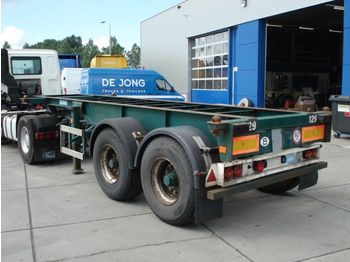 Flandria 20 ft steel- ABS - Containerbil/ Veksellad sættevogn