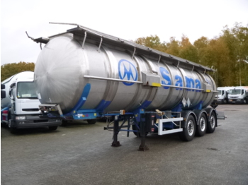 Tanksættevogn til transportering kemikalier Magyar Chemical tank inox 30 m3 / 1 comp: billede 1