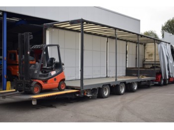 ESVE Forklift transport, 9000 kg lift, 2x Steering axel - Nedbygget platform sættevogn