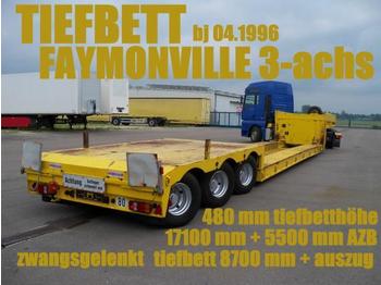 Faymonville FAYMONVILLE TIEFBETTSATTEL 8700 mm + 5500 zwangs - Nedbygget platform sættevogn