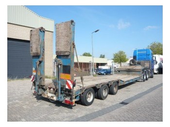 Goldhofer 3 axel low loader trailer - Nedbygget platform sættevogn