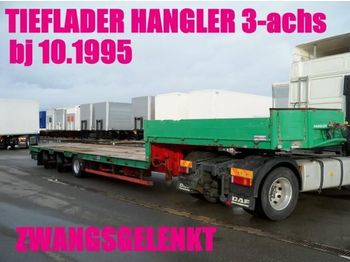HANGLER TIEFLADER ZWANGSGELENKT 3-achs / BDF  - Nedbygget platform sættevogn