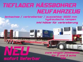 Kässbohrer LB3E / verbreiterbar /lenkachse / 6,5 m AZB - Nedbygget platform sættevogn
