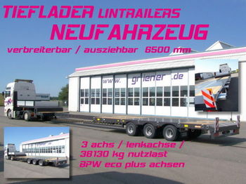  TIEFLADER LINTRAILERS lenka. /verbreiterbar/AZB - Nedbygget platform sættevogn