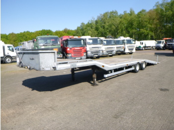 Veldhuizen Semi-lowbed trailer (light commercial) 10 m + winch + ramp - Nedbygget platform sættevogn