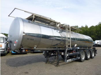 Clayton Food tank inox 23.5 m3 / 1 comp + pump - Tanksættevogn