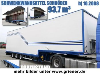 JUMBOSATTEL SCHWENKWAND GETRÄNKE SCHRÖDER 93,7m³  - Til transport af drikkevarer sættevogn