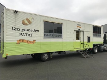 Netam-Fruehauf Foodtruck / Mobiel Cafetaria -Lunchroom / Food Truck (B/E rijbewijs) inclusief DAF trekker - Varevogn sættevogn