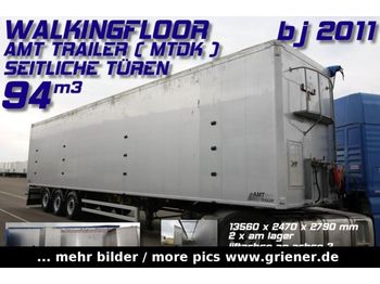 AMT TRAILER MTDK /94 m³/SEITENTÜREN LIFT 10400kg  - Walking floor sættevogn