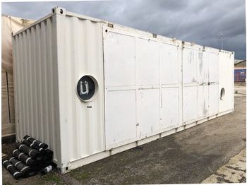 Skibscontainer Container uso esposizione 9 x 2,5 metri, con due pedane per ingresso laterale: billede 1